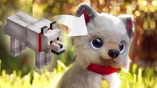 I Made A "Realistic" Minecraft Dog l DIY Art Doll