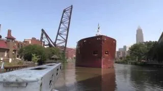 High speed tour of the Cuyahoga River bridges in Cleveland
