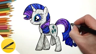 How to Draw My Little Pony Rarity Step by Step Easy ✔