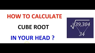 How to calculate cube root in your head?