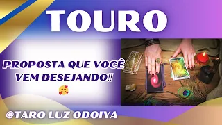 TOURO♉VEM DE FORMA RAPIDA ESTE ACONTECIMENTO🥰PROPOSTA QUE VOCÊ VEM DESEJANDO‼️