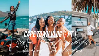 ISSA VLOG | Epic Cape Town Trip PT.1 | JEEP TOUR, KAYAKING, ROOFTOPS, AUTHENTIC COOKING EXPERIENCE