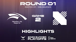 Highlights HLE vs DRX | Game 2 | Playoffs Round 1 | LCK Mùa Hè 2023