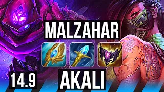 MALZAHAR vs AKALI (MID) | 12/5/15, Dominating | EUW Master | 14.9