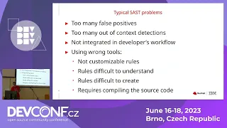 Effective SAST: Secure Code Analysis in the CI/CD - DevConf.CZ 2023