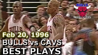 Feb 20 1996 Bulls vs Cavaliers highlights