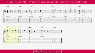 [Share Guitar Tabs] O Come O Come Emmanuel (Misc Christmas) HD 1080p