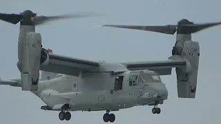 USMC VMM-363 Boeing MV22B Osprey Display Practice Pacific Airshow 2023 Gold Coast