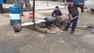 Concrete Pump hydraulic cylinder Explodes