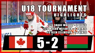 U18 IIHF Game Highlights | Team Canada vs Belarus | May 1, 2021