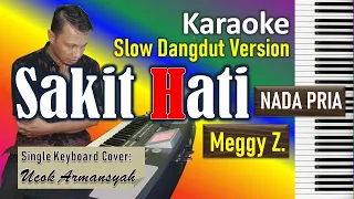 Sakit Hati Karaoke Nada Cowok | Meggy Z | Slow Dangdut Version | SiKeCe | Lirik