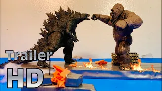 Godzilla vs. Kong - Official trailer - stop motion   #GodzillaVsKong