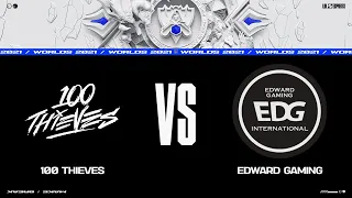 100 vs. EDG | Worlds 2021 Групповая стадия День 5 | 100 Thieves vs. Edward Gaming