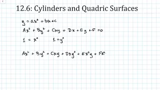 Calculus 3 - Quadric Surfaces