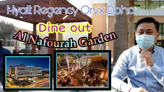 Dine Out at Hyatt Regency Oryx Doha | Al Nafourah Garden #hyatt