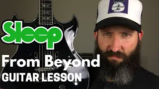 Matt Pike Sleep Guitar Lesson w/ TAB - From Beyond - C Standard Tuning