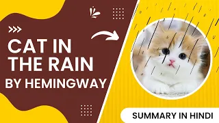 Cat in the Rain Summary By Ernest Hemingway