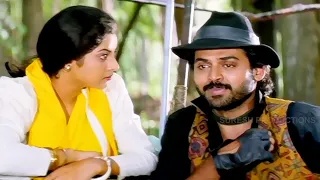 Venkatesh, Brahmanandam, Divya Bharti Comedy Scene | Bobbili Raja Movie | SP Shorts