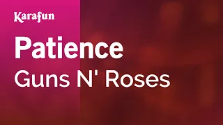 Patience - Guns N' Roses | Karaoke Version | KaraFun