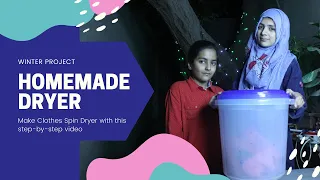 How To Make Clothes Spin Dryer | DIY Cloth Dryer |  #pakscienceclub