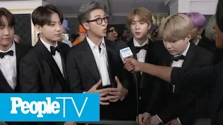 BTS Opens Up About Their First Grammys: 'It's A Dream Come True' | Grammys 2019 | PeopleTV