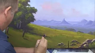 Learn To Paint TV E6 "The Glass House Mountains" Acrylic Painting Tutorial.