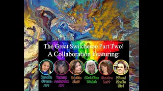 (645)💥 GIANT FLIP CUP 💥 THE GREAT SWITCHEROO Part Two 💥 6 Artists /6 Techniques w/Sandra Lett 022121