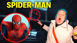 DROHNE FÄNGT SPIDER-MAN IM ECHTEN LEBEN !