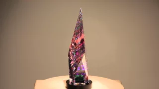 Small Rose Aerial by Jack Storms - The Glass Sculpture