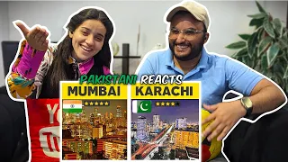 Pakistani Reactions on Mumbai City Vs Karachi City | Comparison Video | Reaction Squad Pk