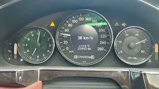 Mercedes CLS320 C219 3.0 CDI 224Km AT acceleration 0-100 Km/h