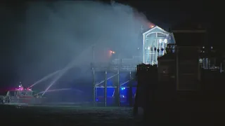 Fire crews contain spread of massive fire that erupted on historic Oceanside Pier | 11 p.m. update