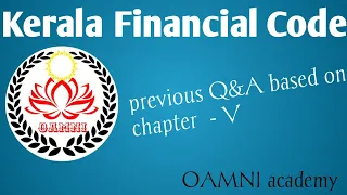 Kerala financial code / Previous Q&A based on chapter - V / Departmental test class  - Class X