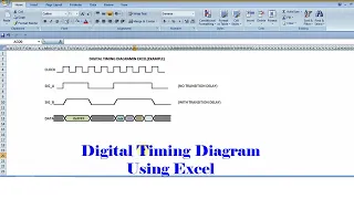 Digital Timing Diagram using Excel | Easy method to draw