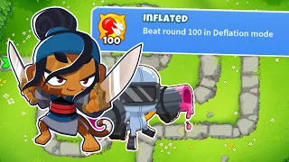 Using This BUGGED Tower To Beat Deflation Round 100! BTD6