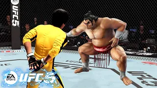 UFC5 Bruce Lee vs Sumo Boy EA Sports UFC 5 PS5