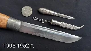 Финки миниатюры, Muisto puukko, памятные мини пуукко, финские ножи 1905-1952 г.