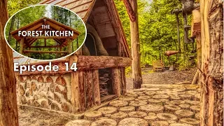 FREE Hardwood Floor for the Outdoor Kitchen | Off Grid Log Cabin | Forest Kitchen
