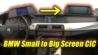 BMW F11 Small to Big Original Screen upgrade!  (NO Android!)