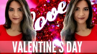 Get Ready With Me |   Valentine's Day 2016 !! Makeup, Hair + Outfit Idea!