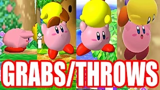 EVOLUTION OF GRAB ATTACKS AND THROWS in Super Smash Bros Series (Original 12 Plus Melee Newcomers)