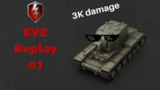 ACTIVE Blitz-|KV2 Awesome Replay #1!!| 3K Damage in 4 kills!!!