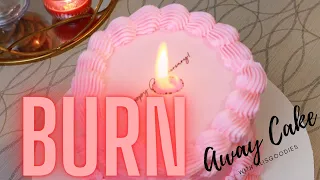 Easy Viral Burn Away Fire Cake | New Burnaway Cake Trend Tutorial | How to make Burn Away Cake