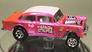 Custom Hot Wheels Candy Striper 55 Chevy Bel Air Gasser