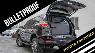 TOYOTA FORTUNER BULLETPROOF B6 BOMBPROOF ARMORED CAR PHILIPPINES ASIA MANILA #toyotafortuner