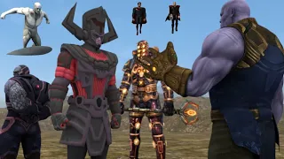 Galactus vs Thanos Darkseid Avengers Silver Surfer Odin Dormammu Eson the Searcher Superman Celestia