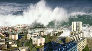 Terrifying Tsunami hit the World are caused by the Eruption of the Hunga Tonga Volcano