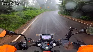 Rain Ride | Downhill Run | Apache RTR Pure Sound | Raw Onboarding | Moto ASMR | POV | Exhaust Note