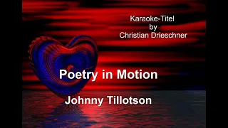 Poetry in Motion - Johnny Tillotson - Karaoke