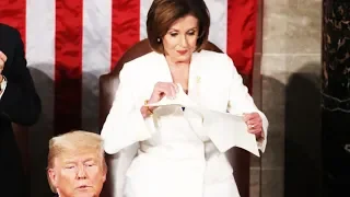 Trump Reality Show SOTU Ends with Pelosi Ripping Up His Speech